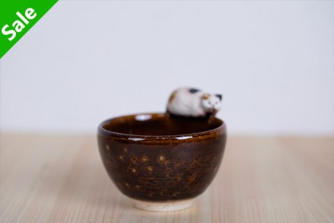 花猫杯子 A（白亚器）