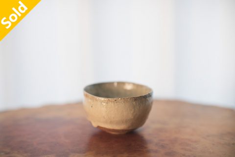 蒿灰釉丸碗（鹤野启司）