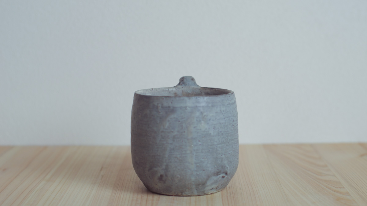 蓝粉引马克杯（まとはま・安竹）