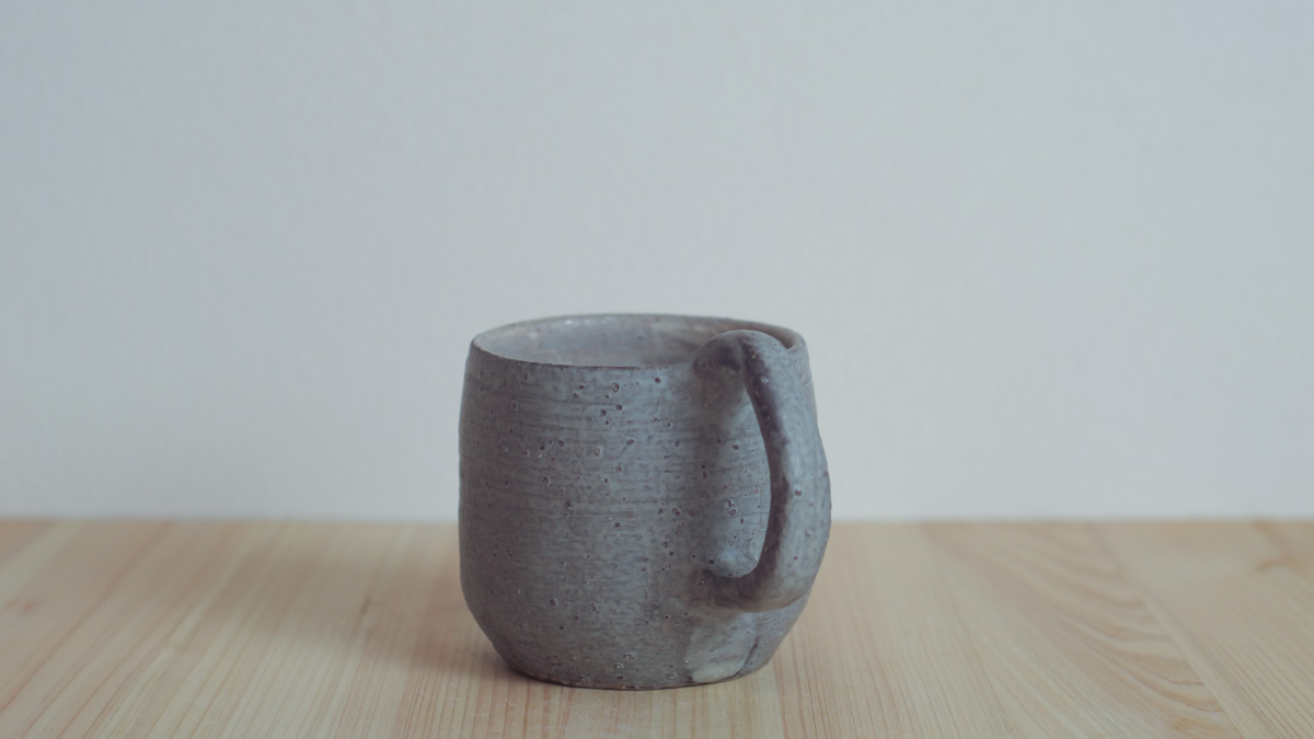 蓝粉引马克杯（まとはま・安竹）