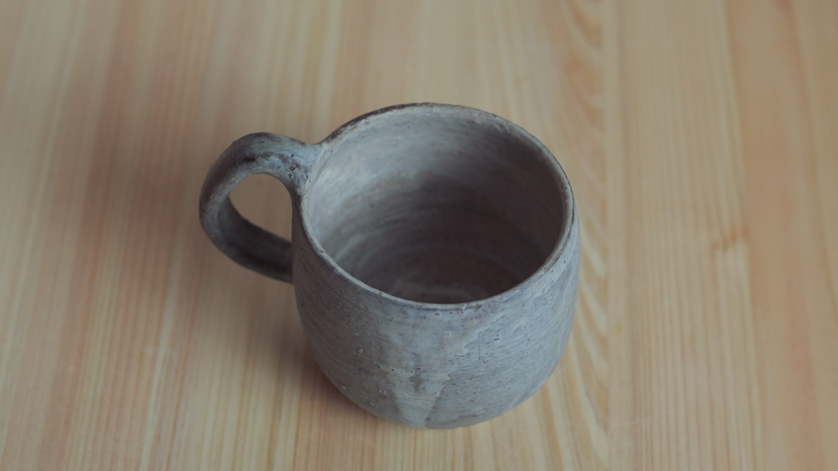 蓝粉引马克杯（まとはま・安竹）