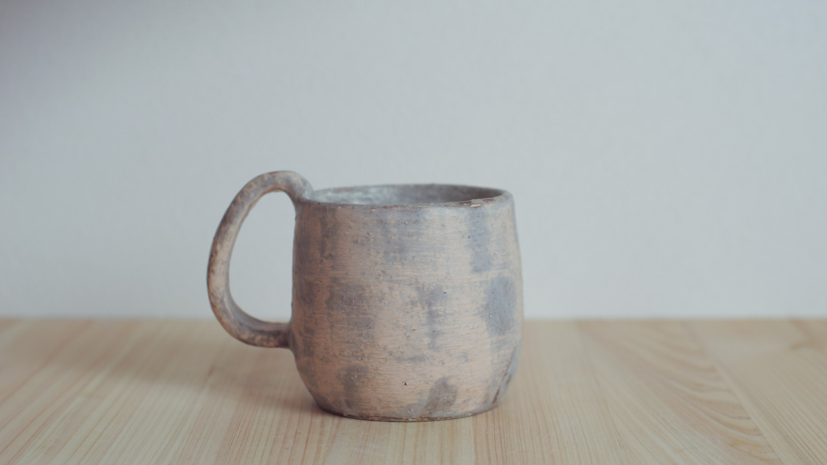 粉粉引马克杯（まとはま・安竹）