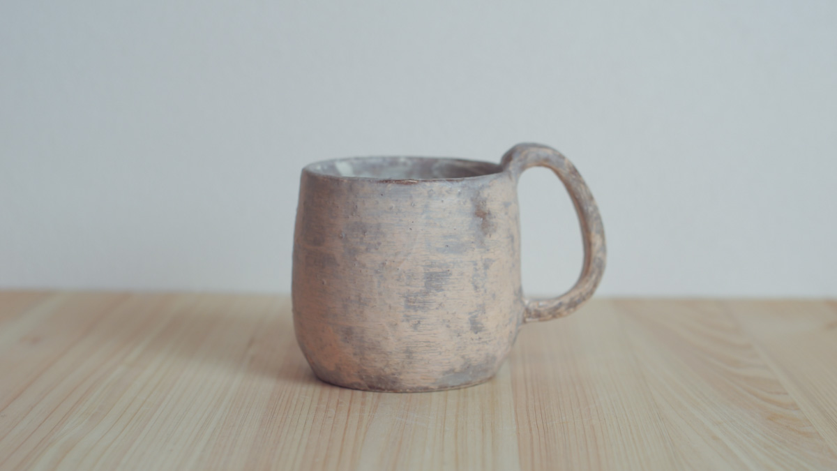 粉粉引马克杯（まとはま・安竹）