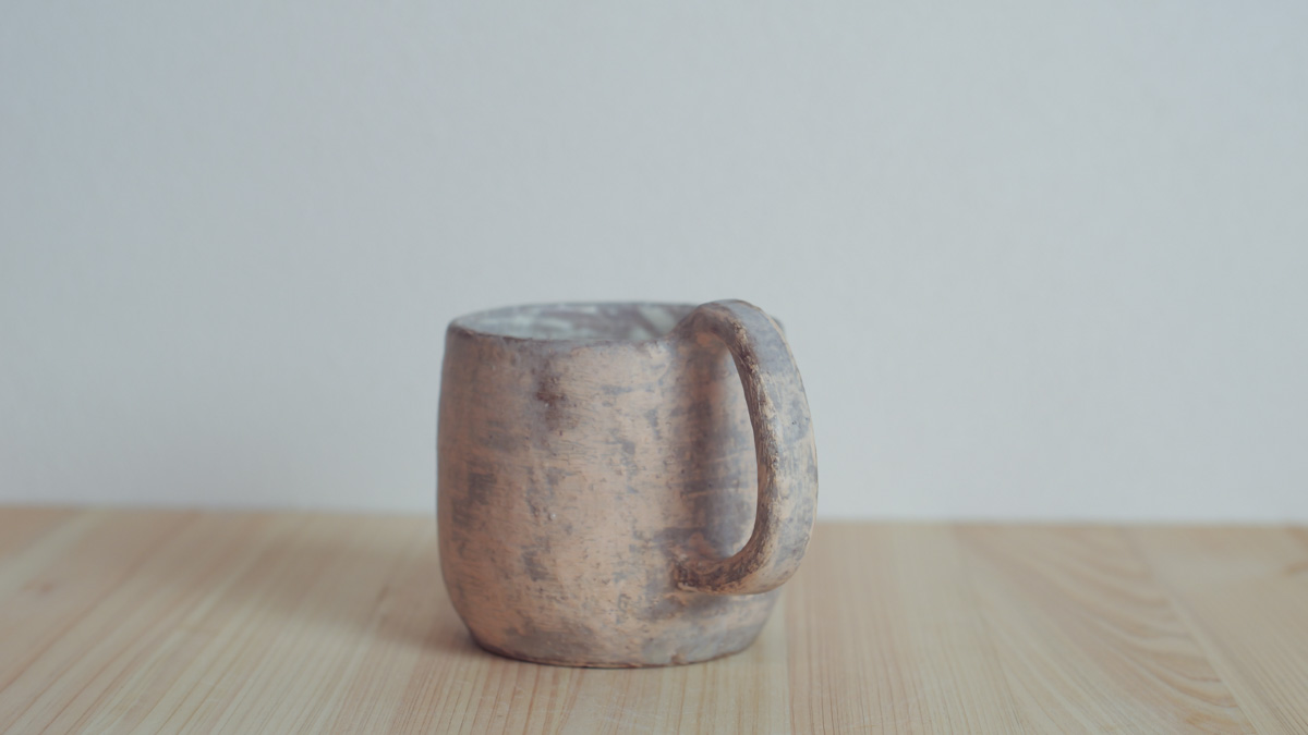 粉粉引马克杯（まとはま・安竹）