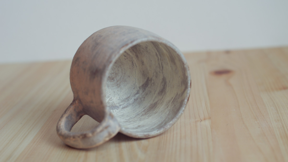 粉粉引马克杯（まとはま・安竹）