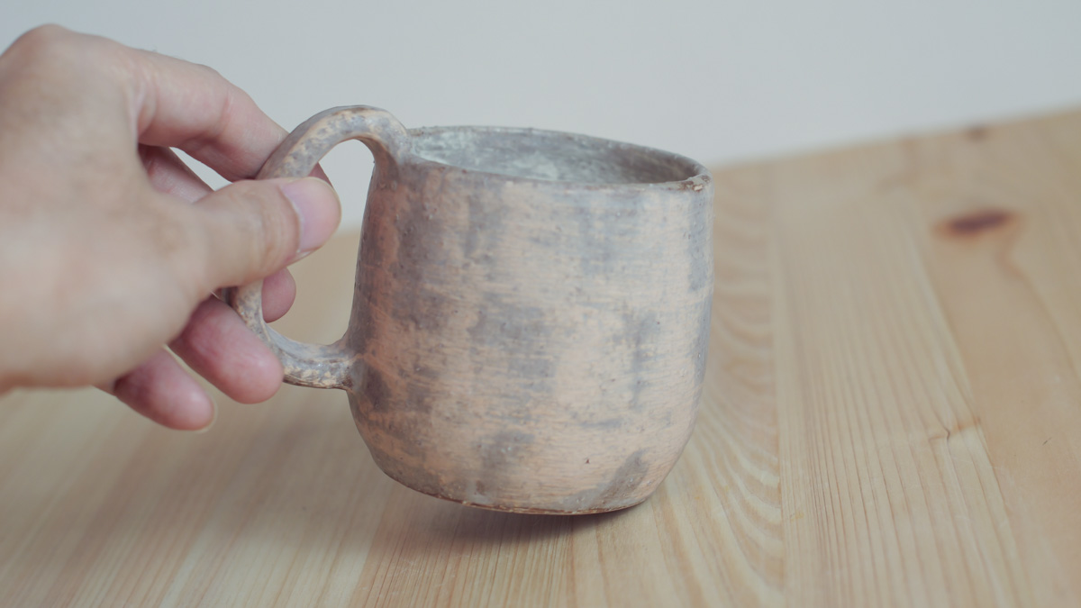 粉粉引马克杯（まとはま・安竹）