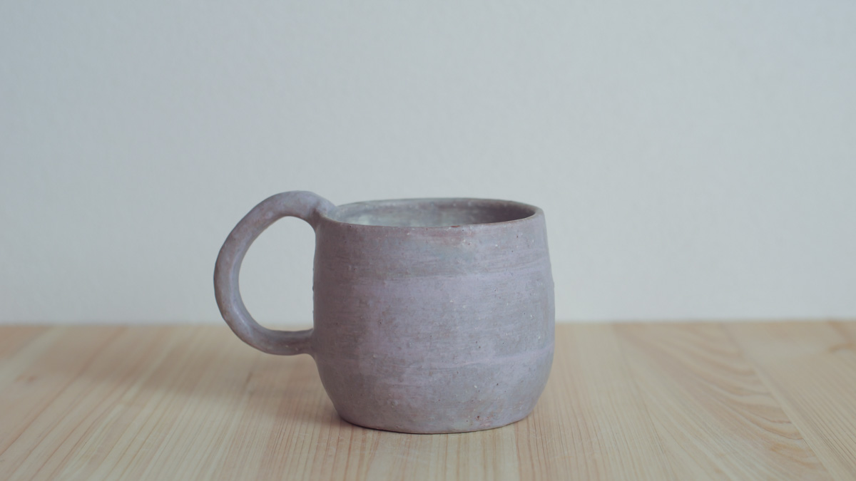 紫粉引马克杯（まとはま・安竹）