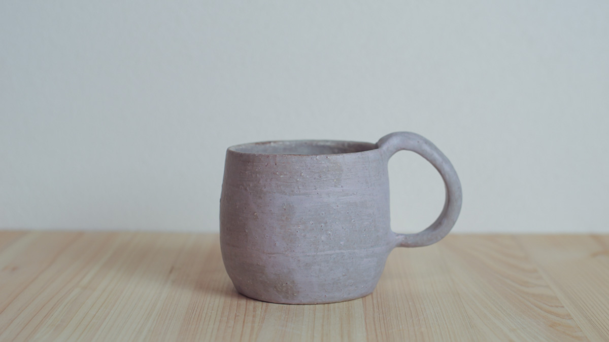 紫粉引马克杯（まとはま・安竹）