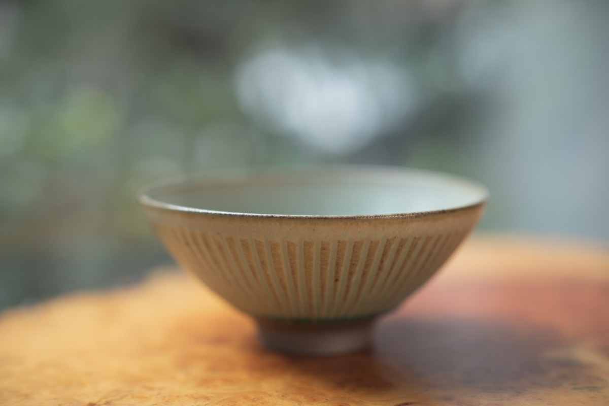 彩色灰釉 中碗（市野耕）