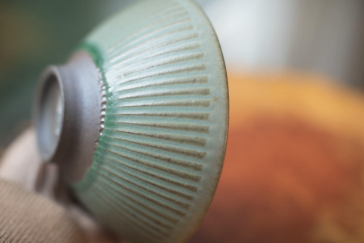 彩色灰釉 中碗（市野耕）