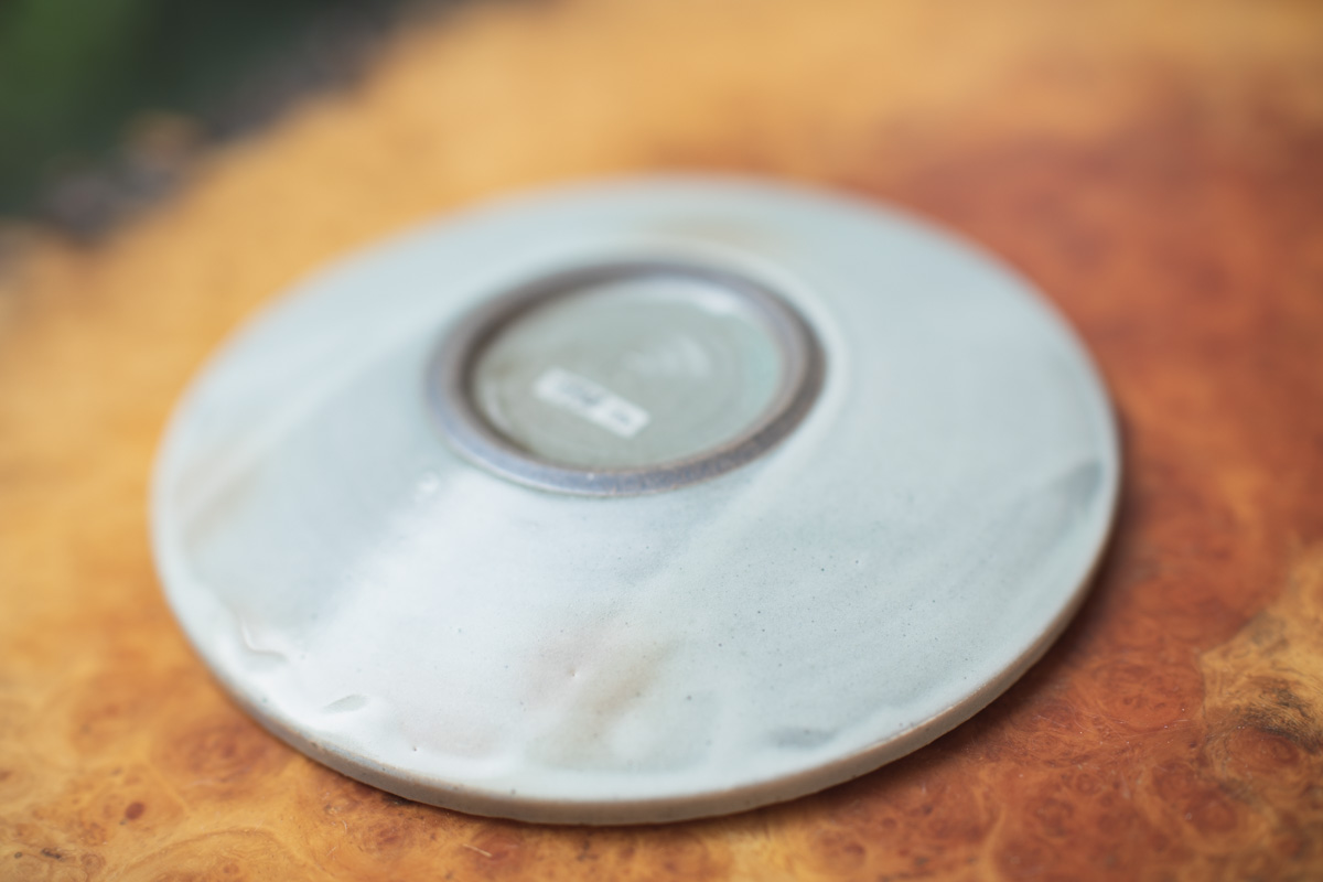 粉引 5寸花形盘（市野耕）