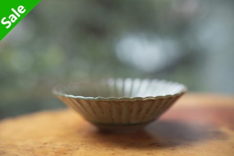 灰釉 花轮钵（市野耕）