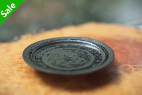 铁釉 5寸盘（市野耕）