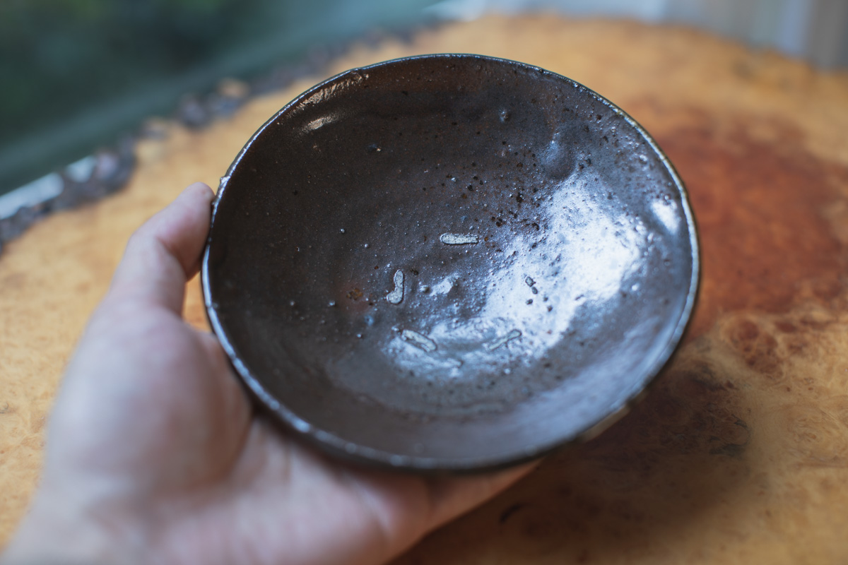 柿釉小皿（四海大）