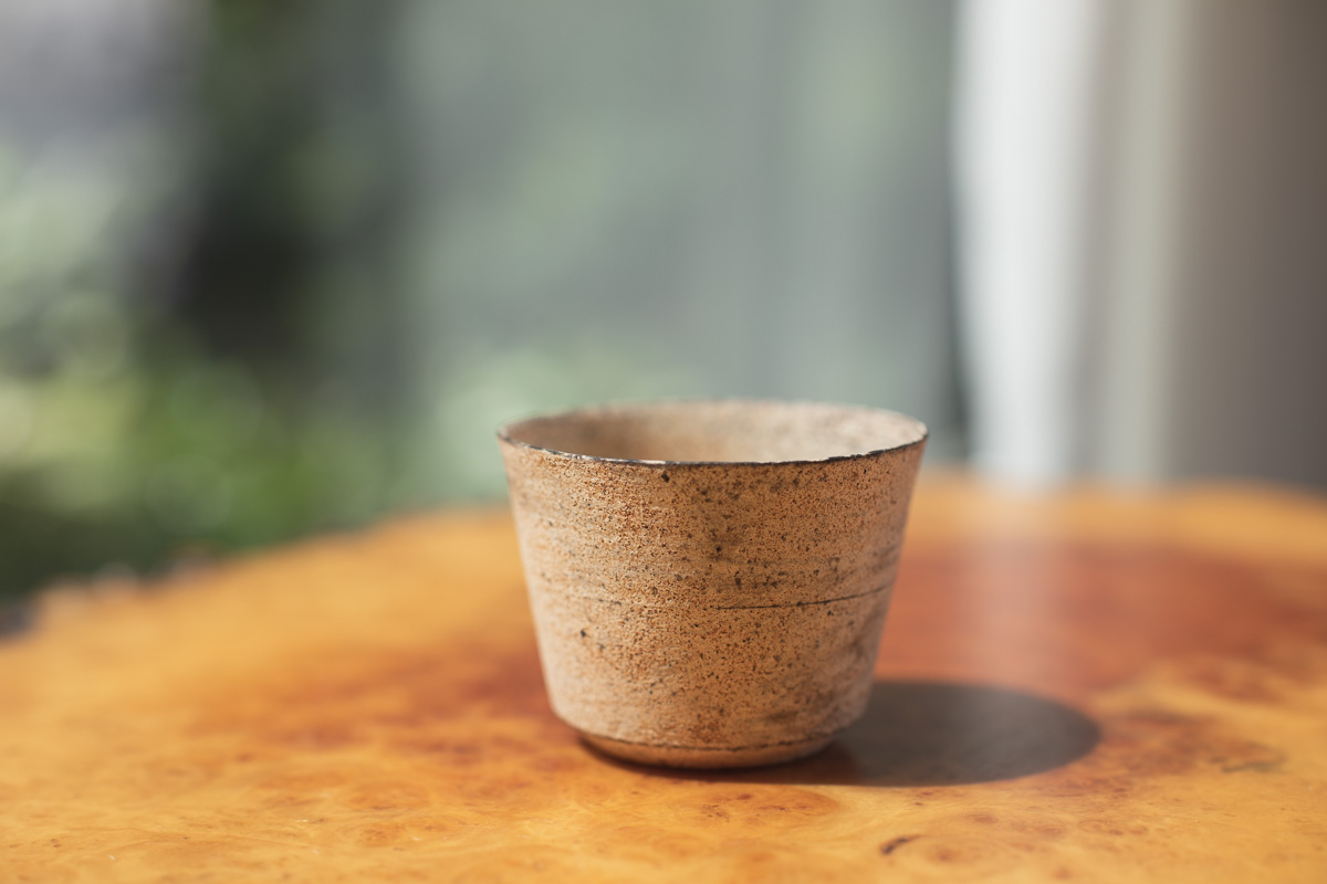 烧缔薄胎猪口杯（二阶堂明弘）