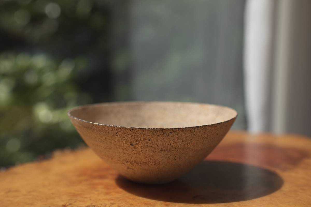 烧缔薄胎碗 中（二阶堂明弘）