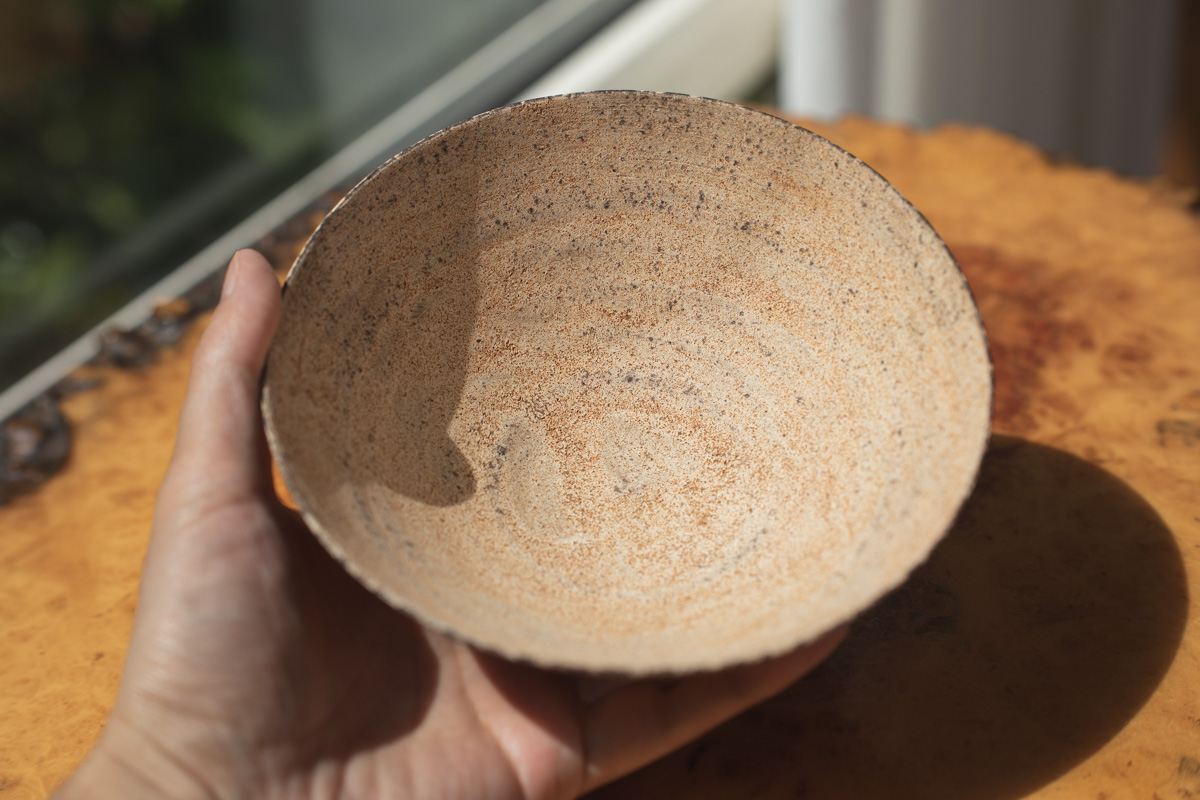 烧缔薄胎碗 中（二阶堂明弘）