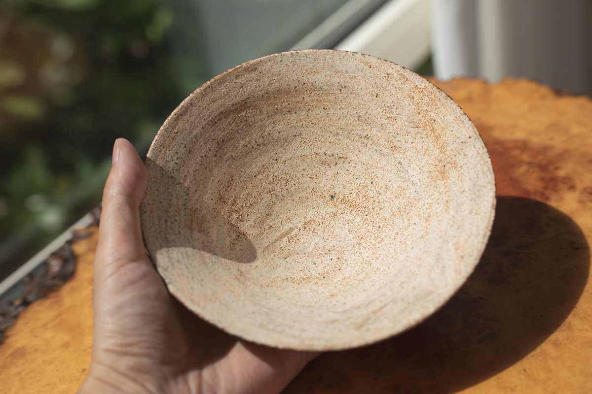 烧缔薄胎钵 中（二阶堂明弘）