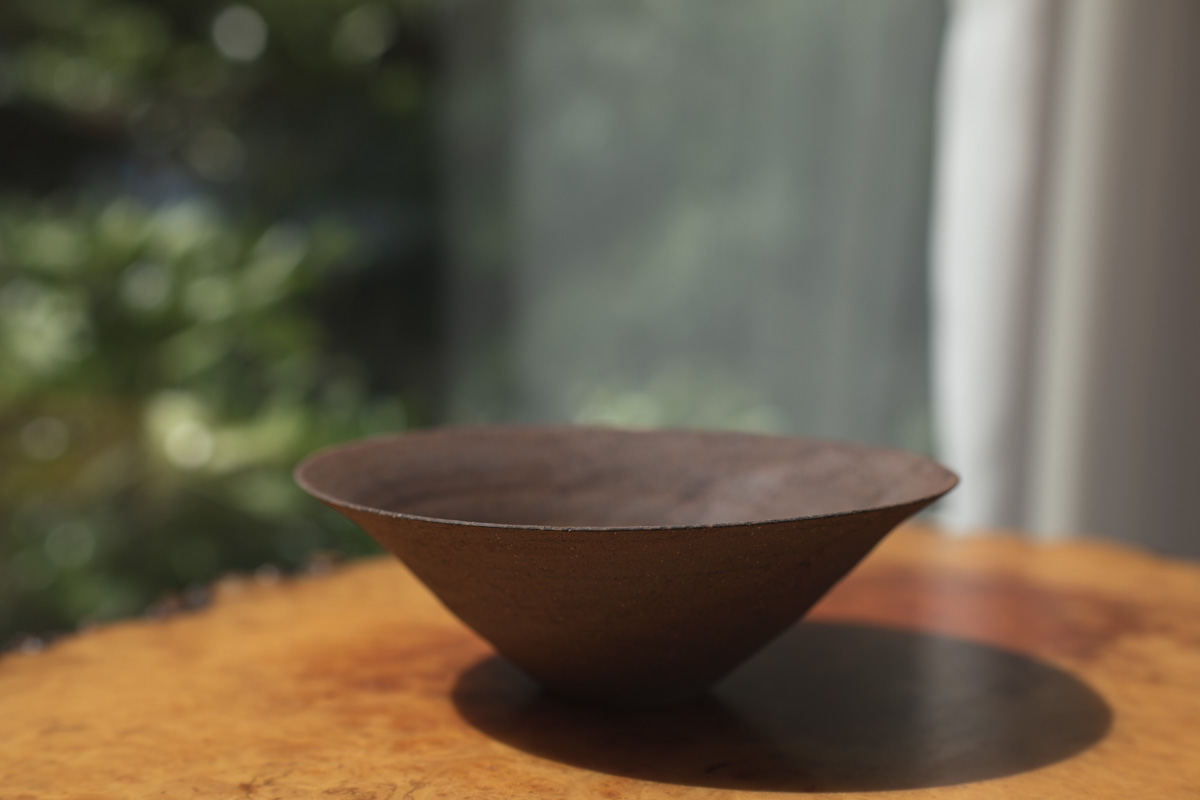 烧缔薄胎钵 中(二阶堂明弘)