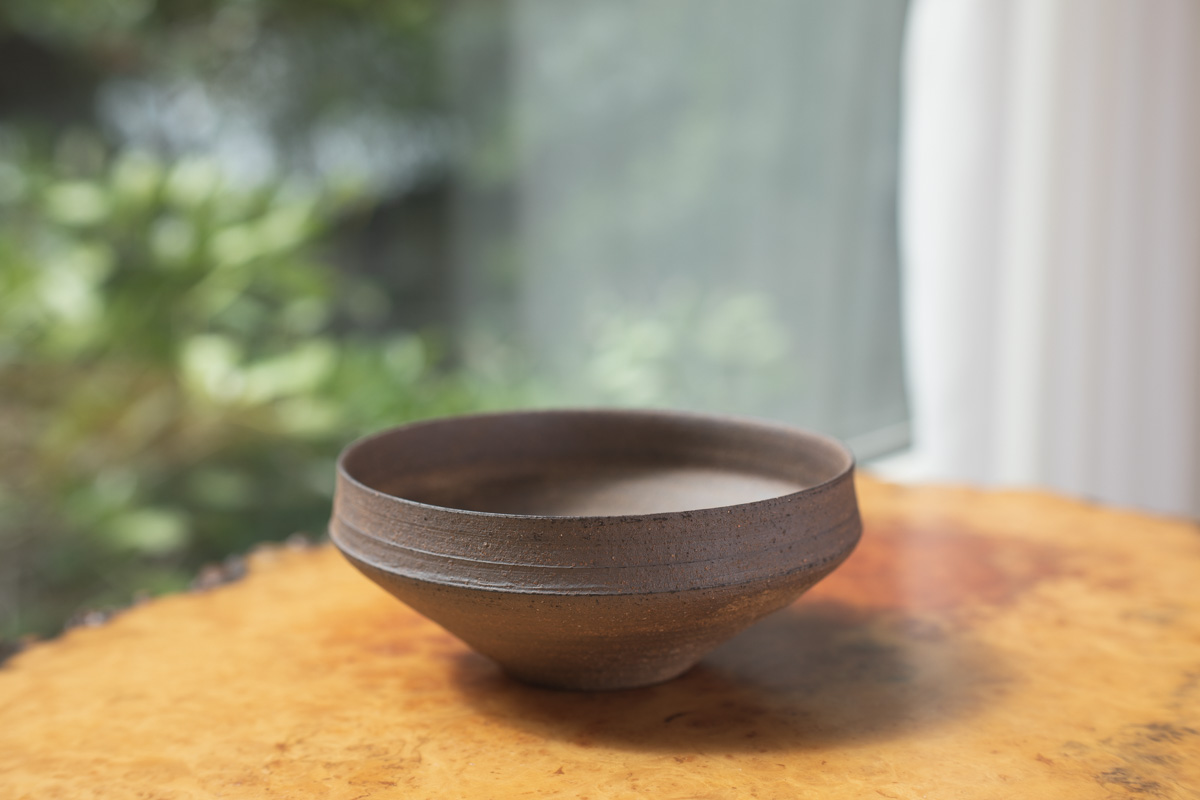 烧缔薄胎折边钵 中（二阶堂明弘）