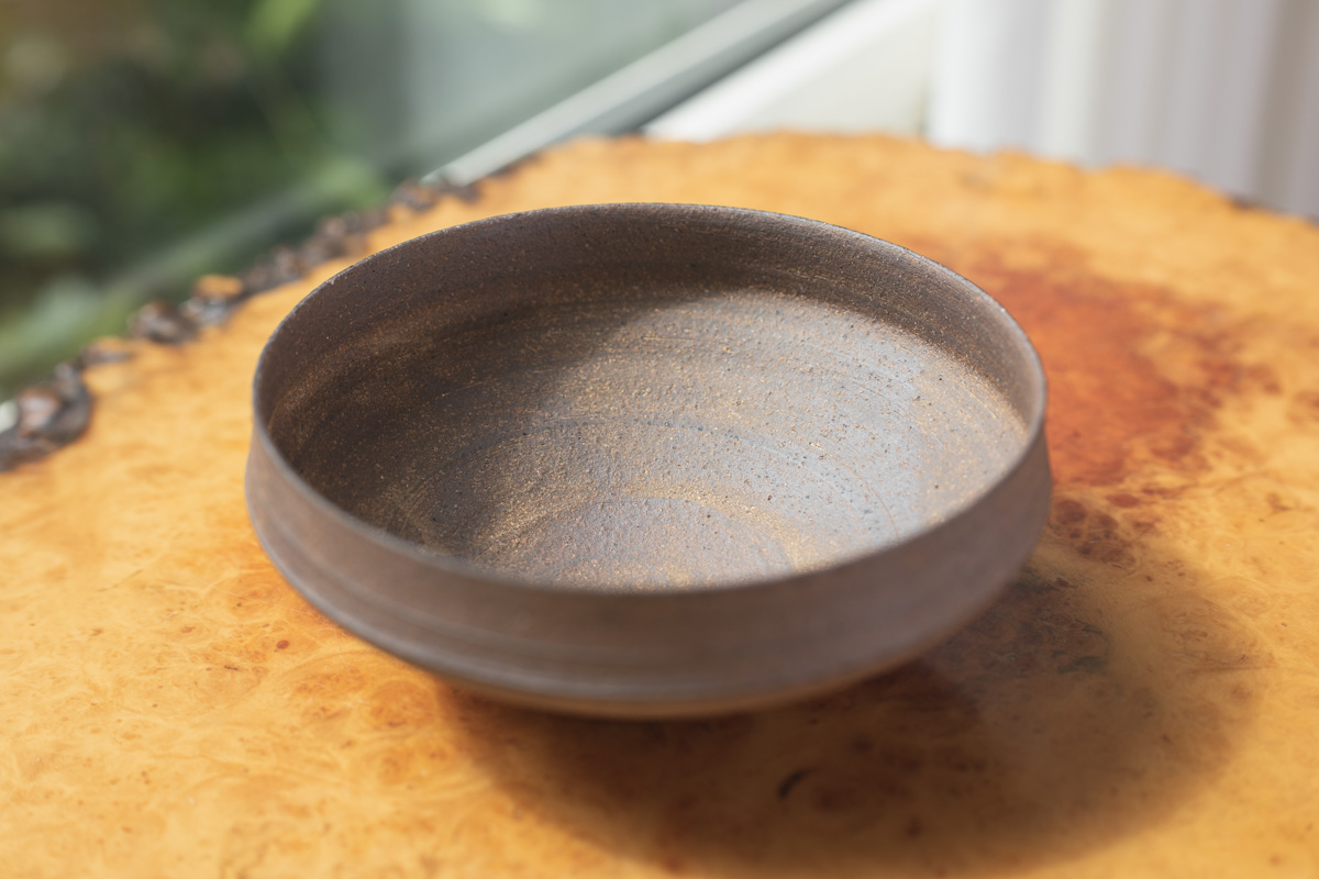 烧缔薄胎折边钵 中（二阶堂明弘）