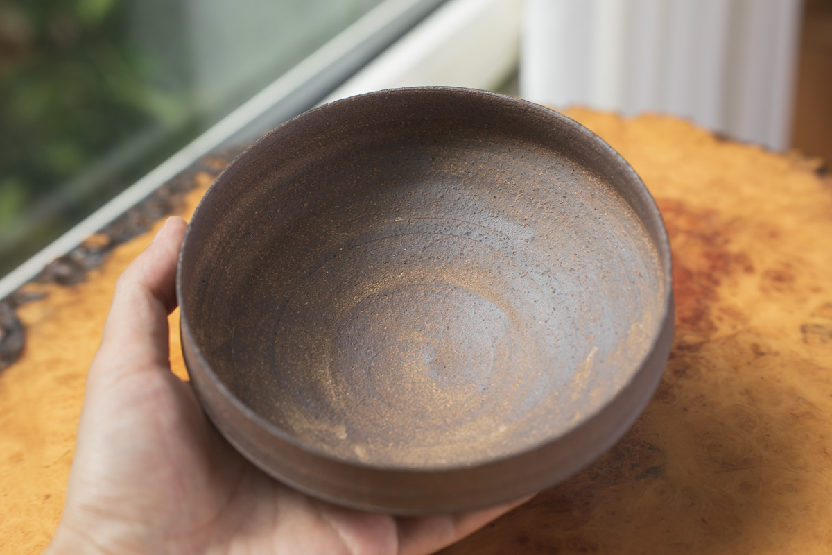 烧缔薄胎折边钵 中（二阶堂明弘）