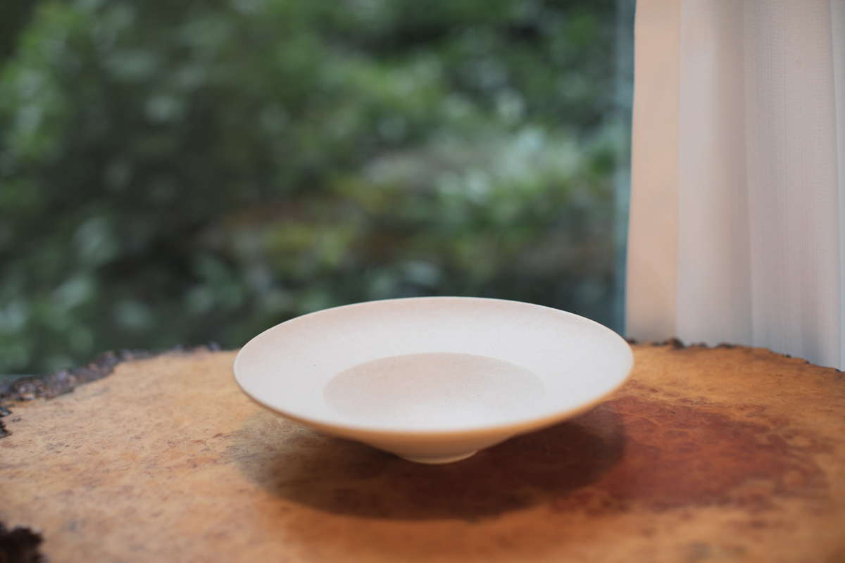 黄白釉轮缘钵(佐野元春)