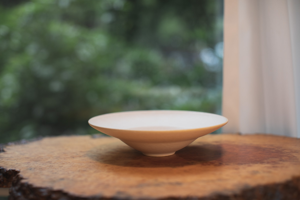 黄白釉轮缘钵(佐野元春)