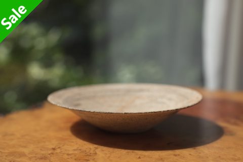 烧缔薄胎浅钵/盘 中（二阶堂明弘）