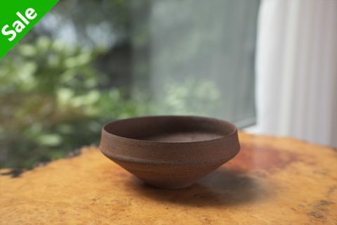 烧缔薄胎折边钵 中（二阶堂明弘）