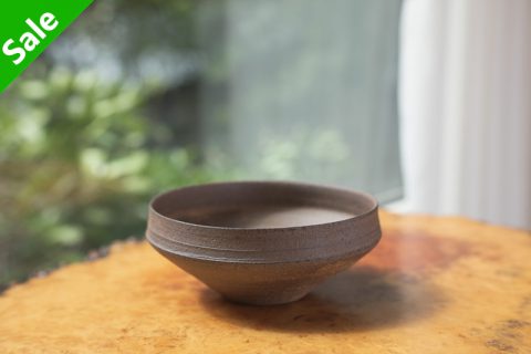 烧缔薄胎折边钵 中（二阶堂明弘）