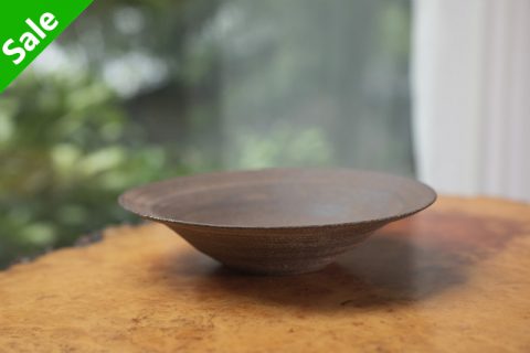 烧缔薄胎浅钵 大（二阶堂明弘）