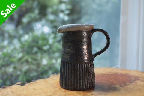 碳化黑白釉分享壶（渡边信史）