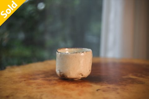 白粉引酒杯茶杯（鹤野启司）