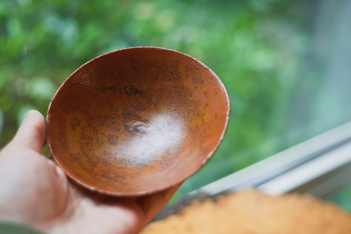 大漆木胎棕钵 小（西优树）