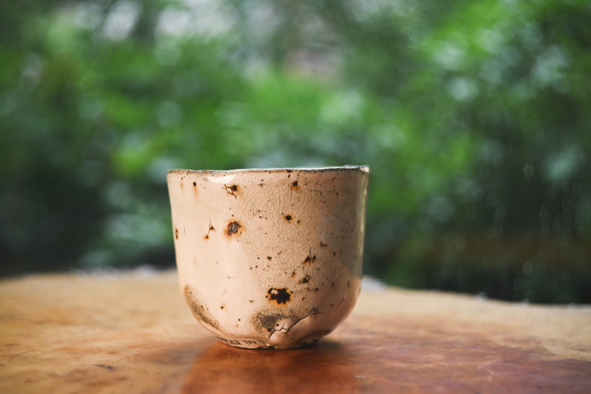 白粉引酒杯茶杯（鹤野启司）