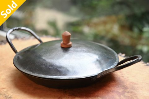 热煅打平底双耳锅 带盖（池田保）