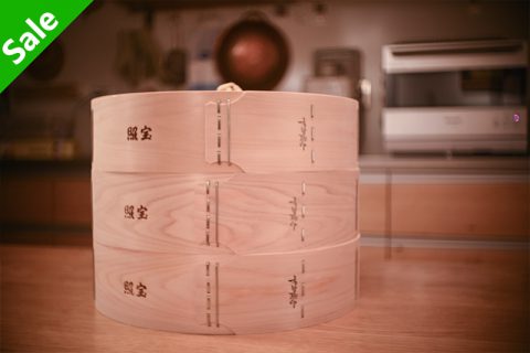 中华蒸笼 桧木30 双层带盖（照宝）