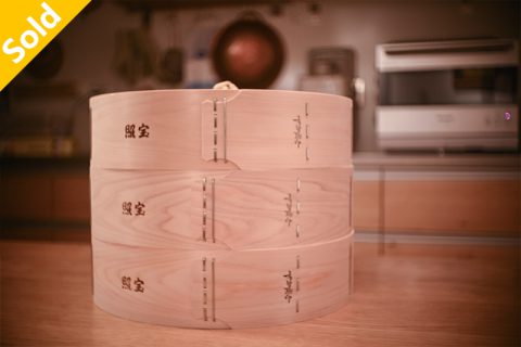 中华蒸笼 桧木30 双层带盖（照宝）