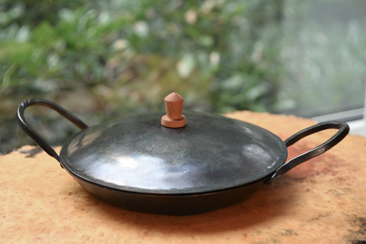 热煅打平底双耳锅 带盖（池田保）