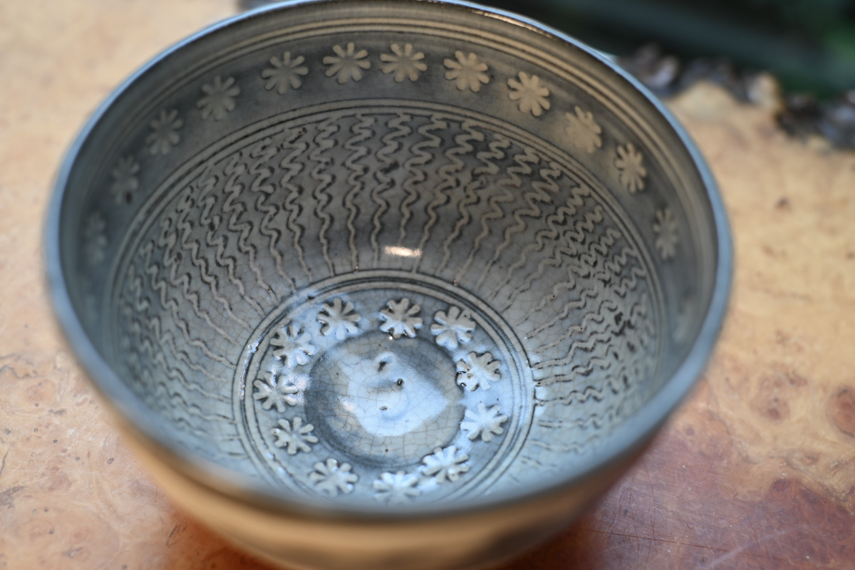 三岛纹碗(平安花黄)