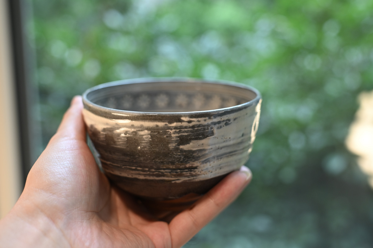 三岛纹碗(平安花黄)