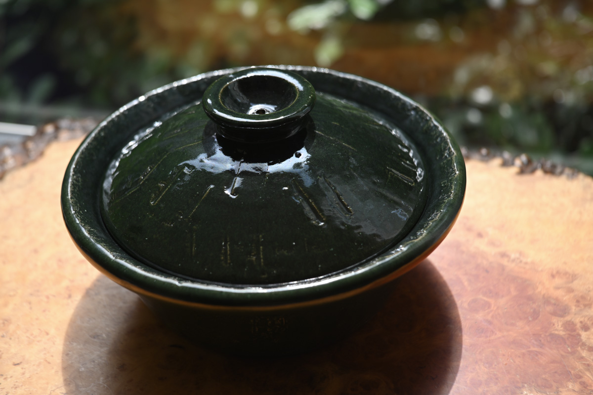 香味锅 小号 织部釉（中川一志郎）