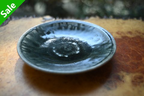 流釉6寸皿（山本泰三）