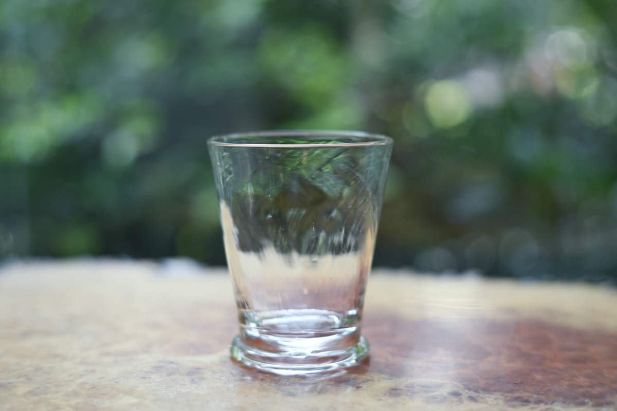 高台玻璃杯（西山亮）
