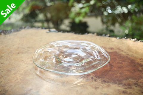 玻璃水波纹平盘（盐谷由佳乃）
